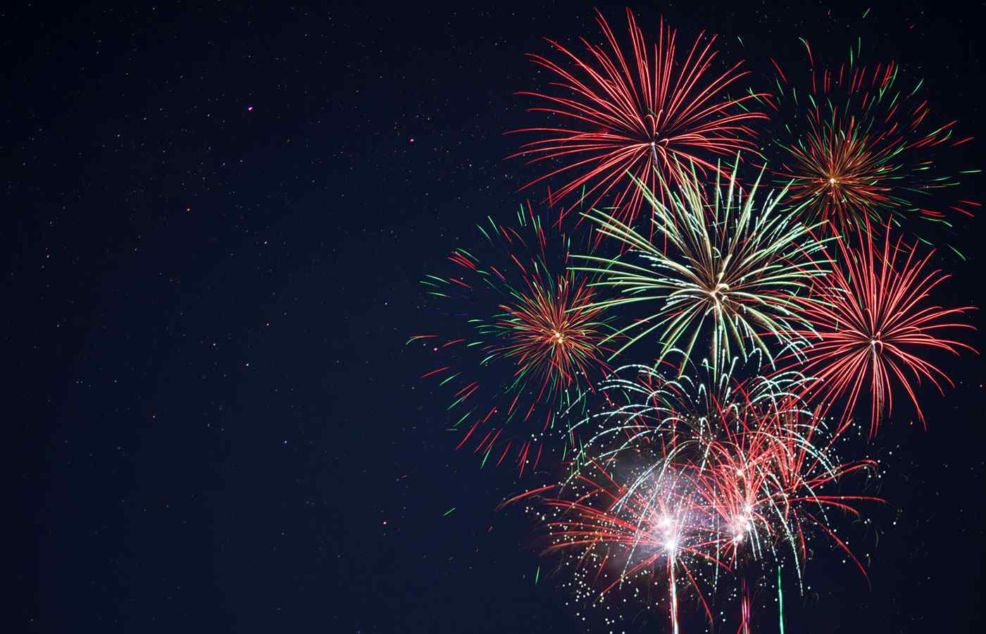 fireworks celebrating financial freedom