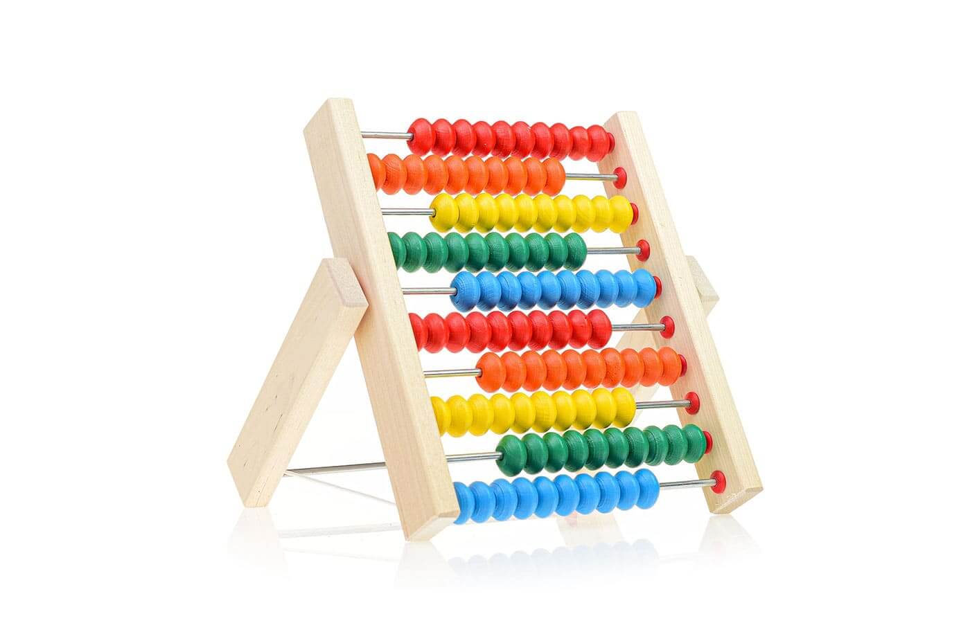 Wooden abacus for counting